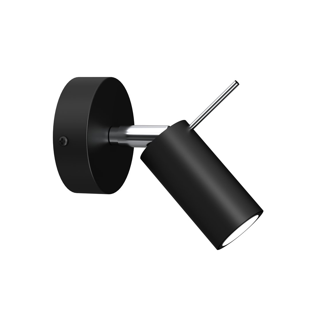 Milagro Kinkiet PRESTON BLACK/CHROME 1x mini GU10 MLP7618