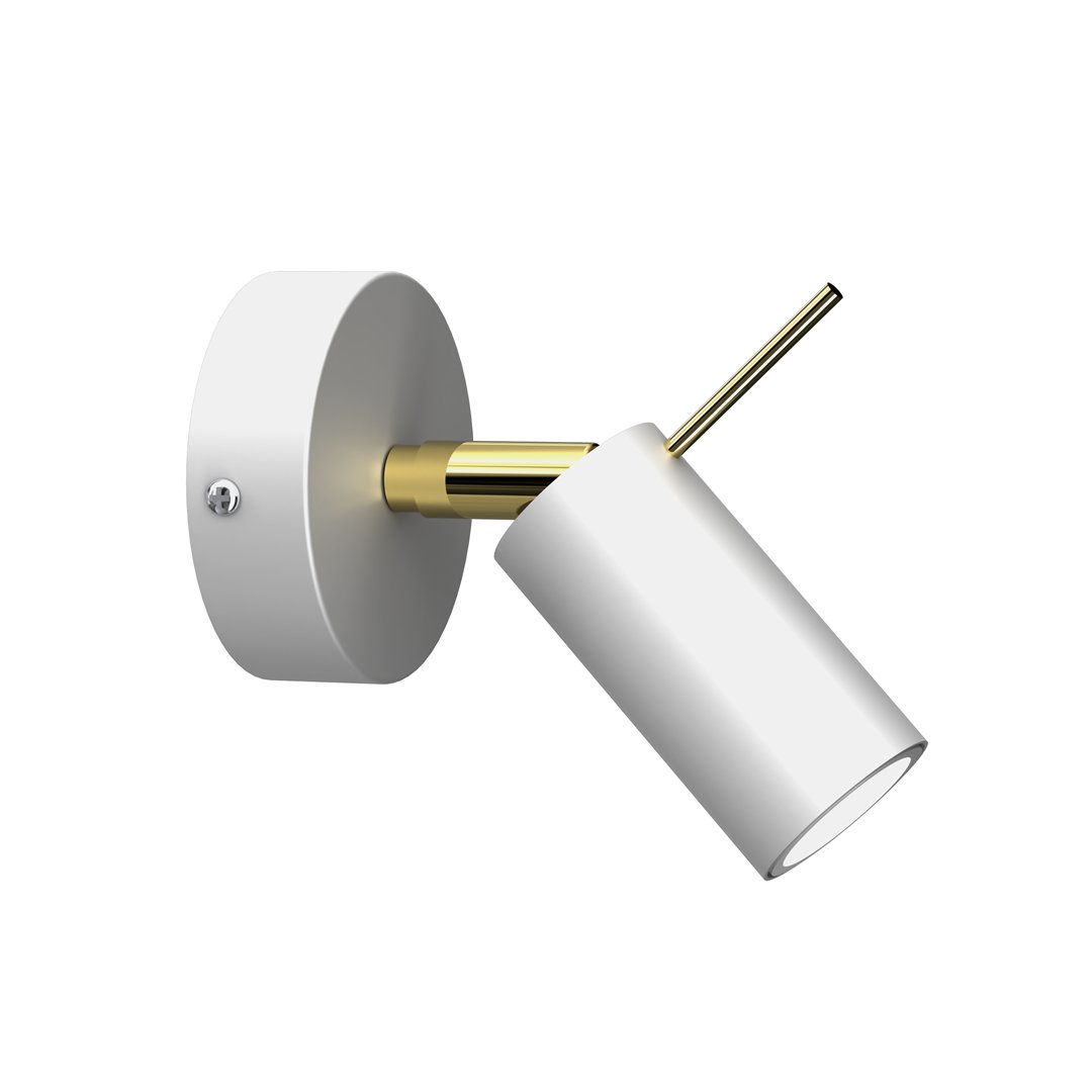Milagro Kinkiet PRESTON GOLD/WHITE 1x mini GU10 MLP7630