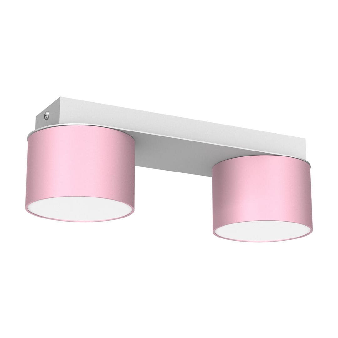 Milagro Lampa sufitowa DIXIE Pink/White 2xGX53 MLP7554
