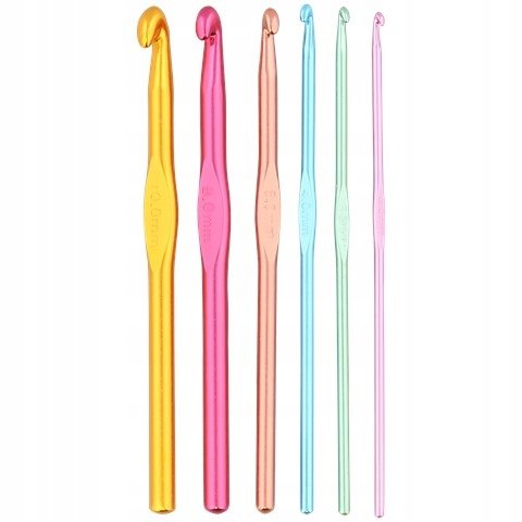 ZESTAW SZYDEŁEK SZYDEŁKA 6SZT DO SZYDEŁKOWANIA