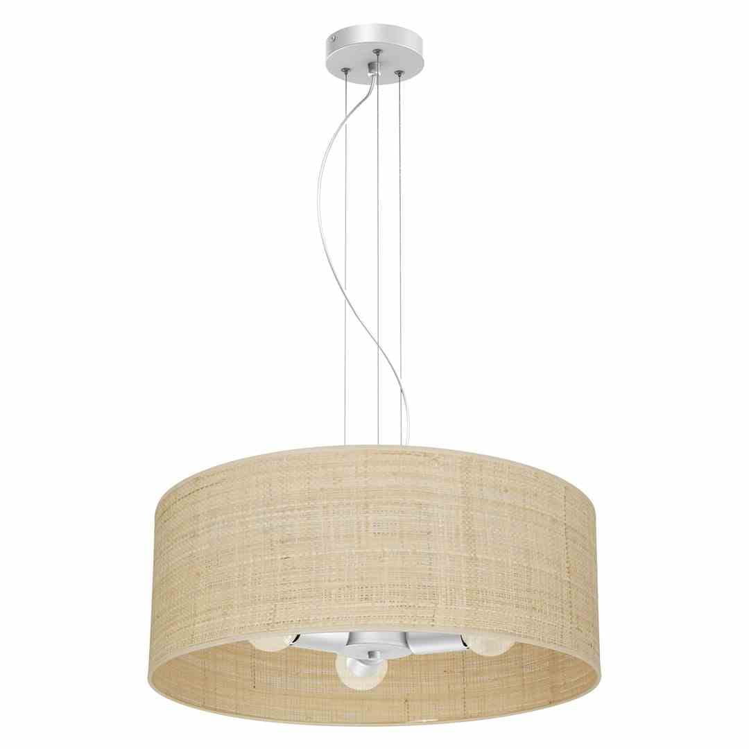 Milagro Lampa wisząca MARSHALL WHITE RATTAN 3xE27 MLP7490