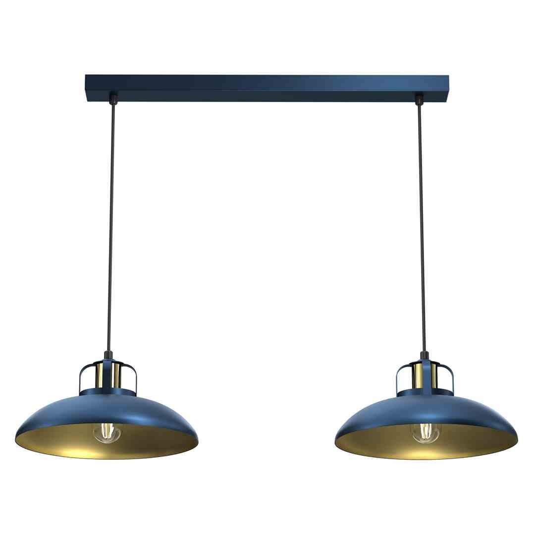 Milagro Lampa wisząca FELIX NAVY BLUE/GOLD 2xE27 MLP7715