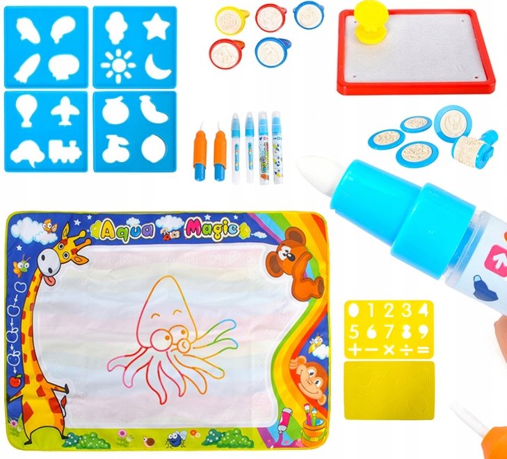 Duża Mata Wodna Do Rysowania Malowania + Akcesoria U228