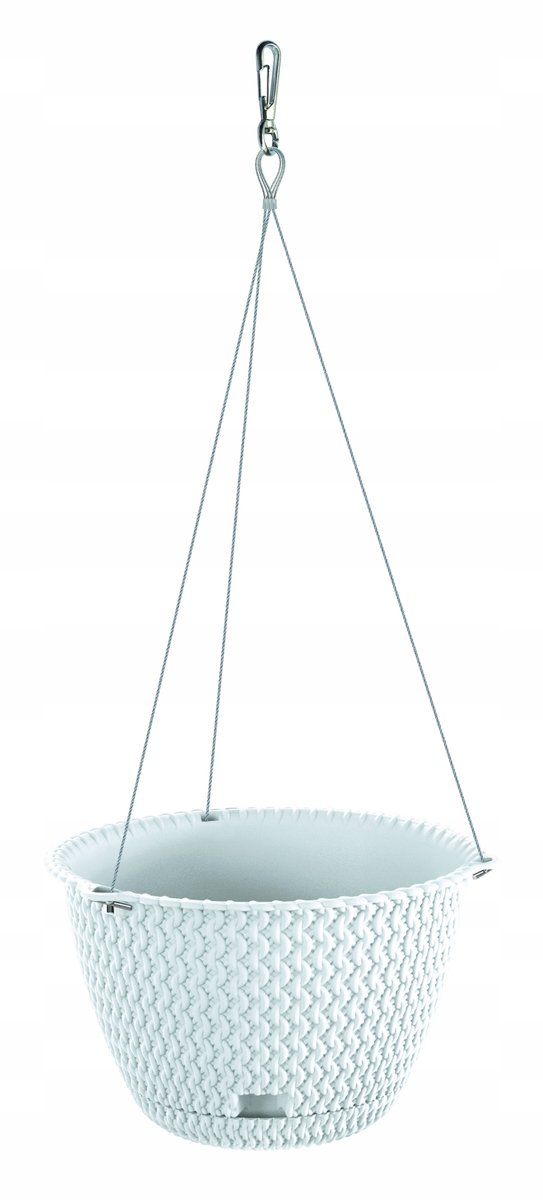Prosperplast SPLOFY ROUND WS Doniczka wisząca 23 cm, biały DSPW230S