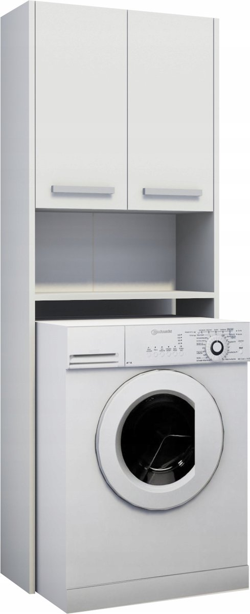 Euro Szafka łazienkowa nad pralkę biała 64 cm Szafka łazienkowa nad pralkę biała 64 cm