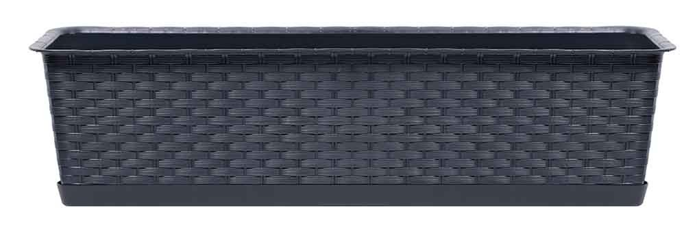 Prosperplast RATOLLA CASE P Doniczka 48,9x17,3x15cm antracyt ISR500P