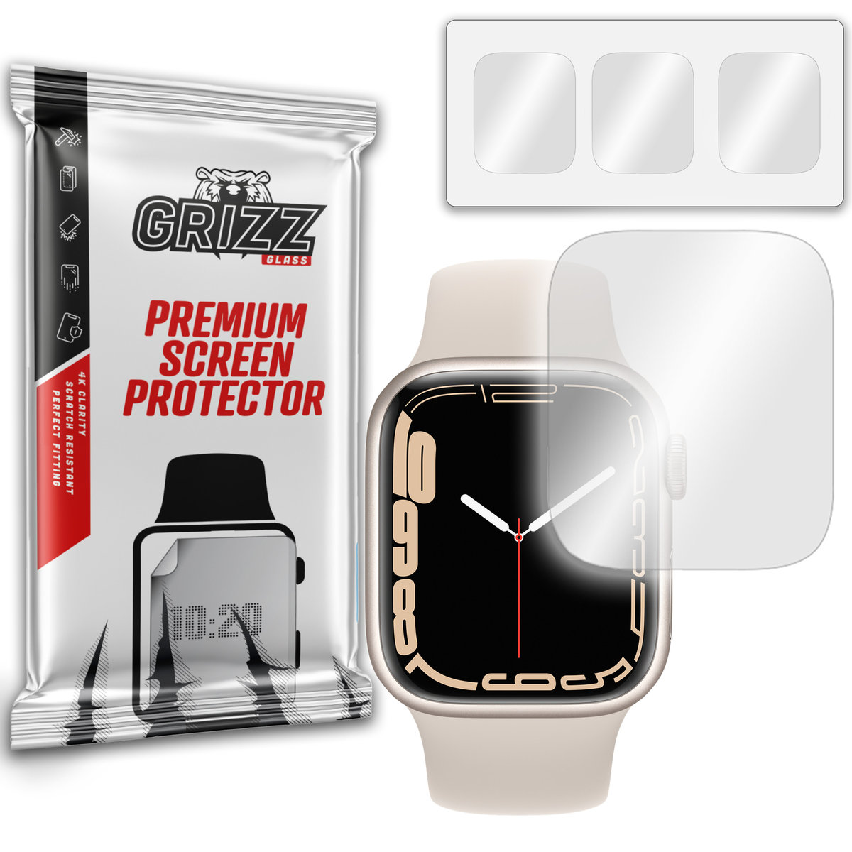 GrizzGlass HydroFilm folia hydrożelowa do Apple Watch 8 41mm
