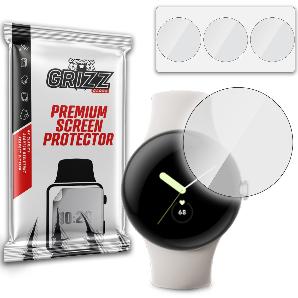 GrizzGlass HydroFilm folia hydrożelowa do Google Pixel Watch