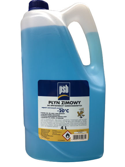 Płyn do spryskiwaczy samochodowych zimowy -20 zapach oceanu 4 L PSB