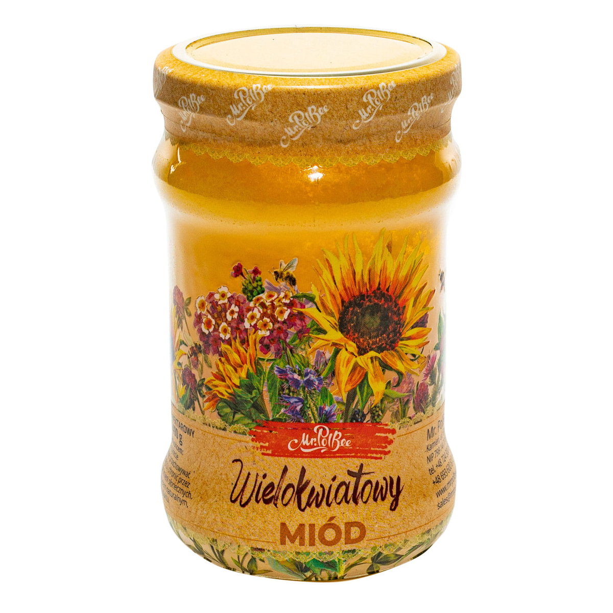 Miód WIELOKWIATOWY 400g Mr. PolBee AROMATYCZNY