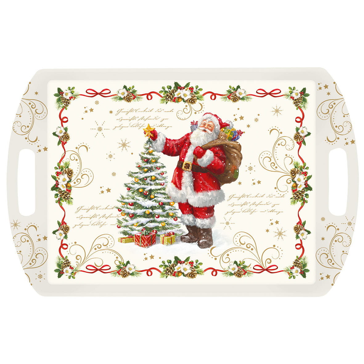 Easy life Taca Z Melaminy Santa Biała 52 X 35 Cm Wh