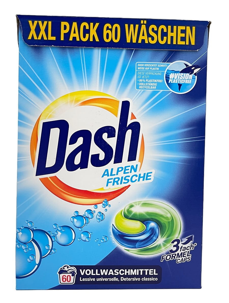 Dash Kapsułki do prania Alpen Frische Heavy-Duty 3in1 60 szt.