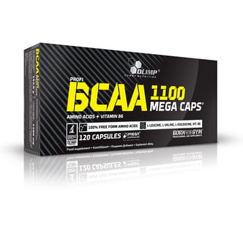 Suplement diety, OLIMP, Bcaa Mega Caps 1100Mg, 120 Kapsułek