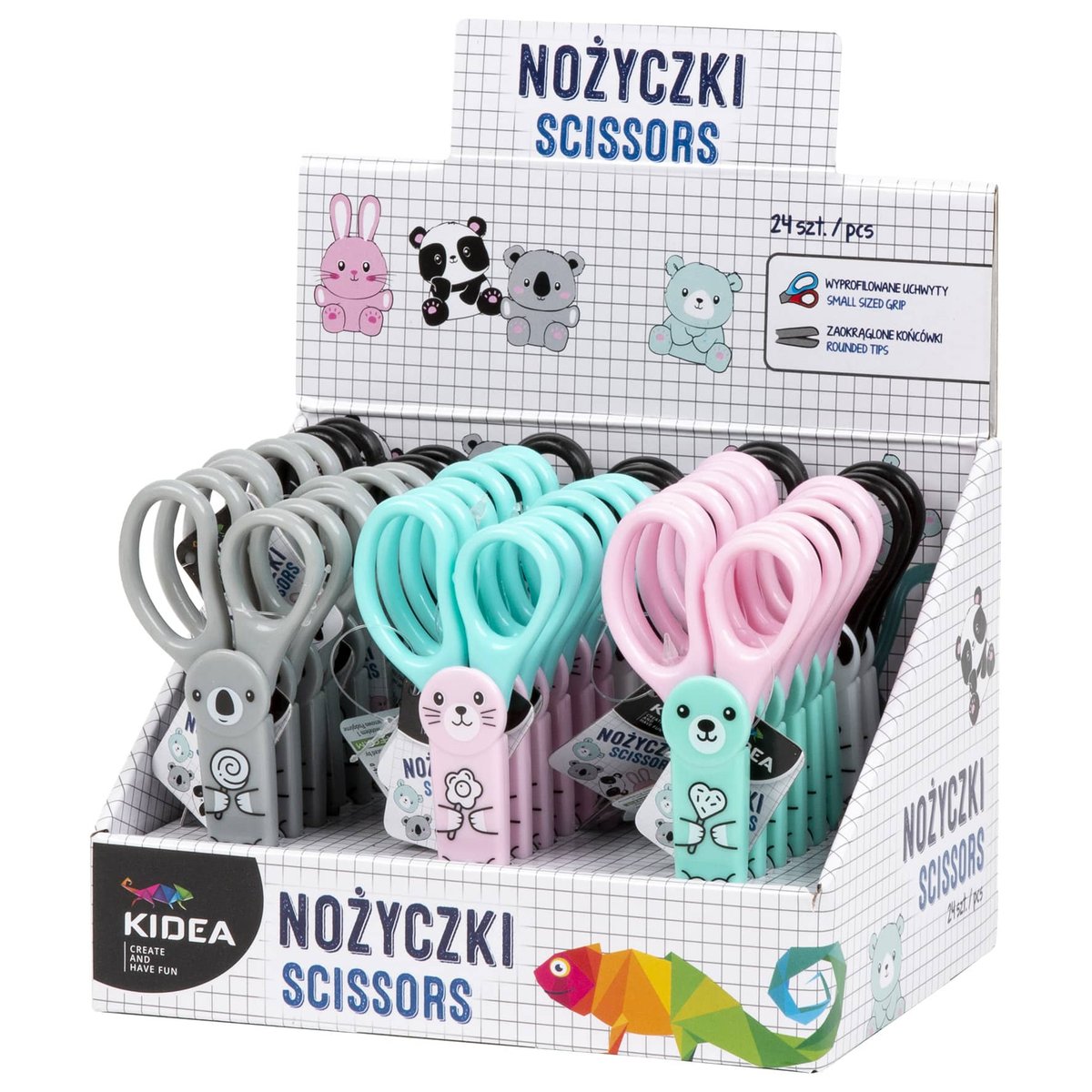 nożyczki z figurką w etui