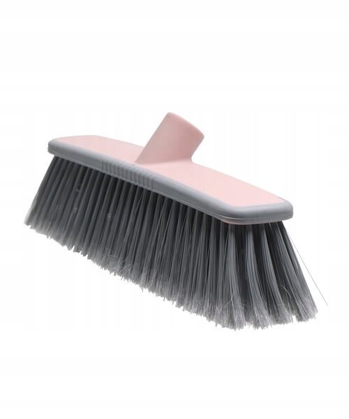 Miotła do zamiatania plastikowa różowa