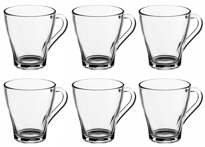 Zestaw Szklanka Z Uchem Kubek 6 X 250 Ml Lili
