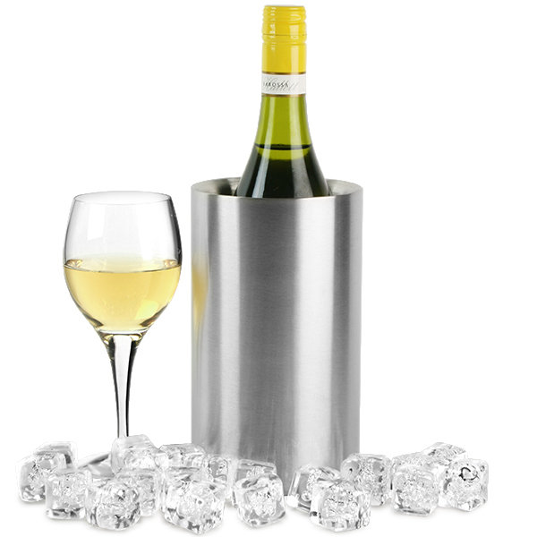 Cooler do szampana, do wina, podwójne ścianki 1,6 l ze stali nierdzewnej