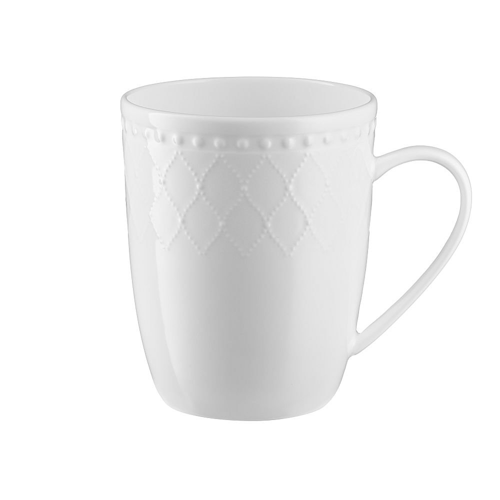 Kubek porcelanowy ROMA white VILLA ITALIA