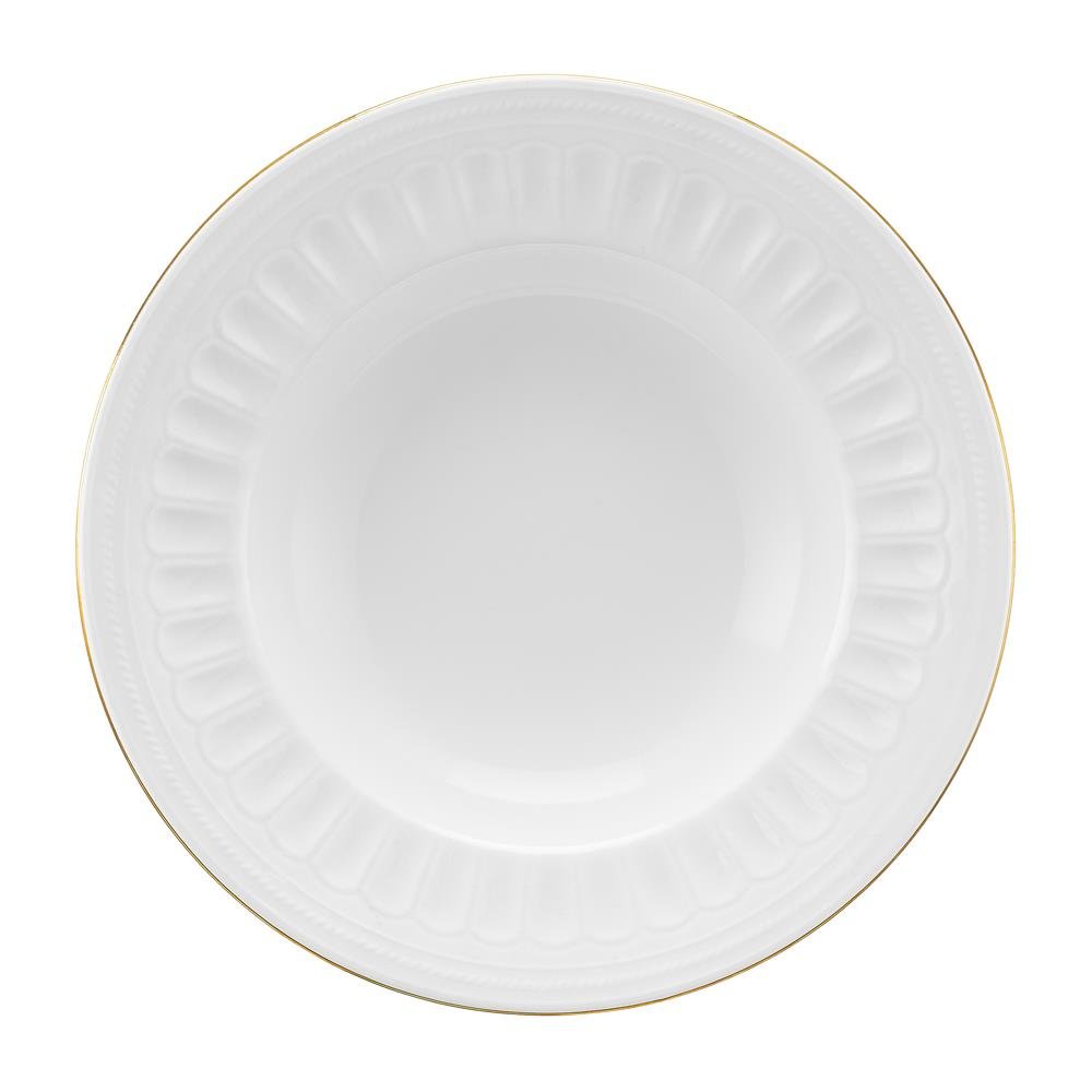 Talerz głęboki porcelanowy 23 cm MESYNA GOLD VILLA ITALIA