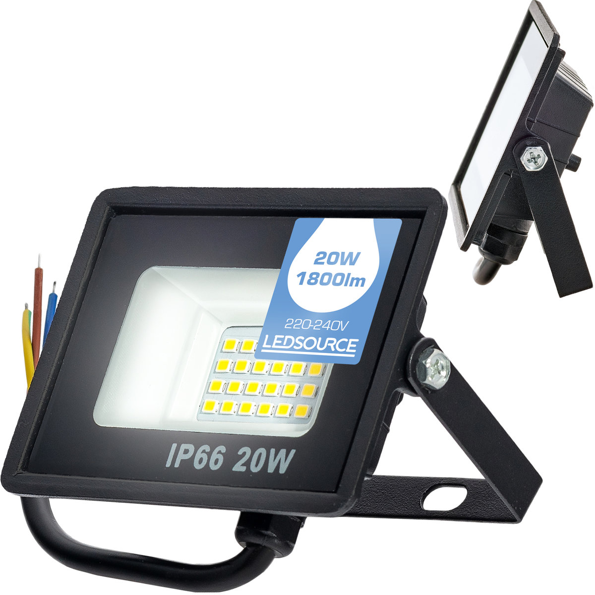 Halogen Reflektor NAŚWIETLACZ LED 20W 1800lm SLIM NW