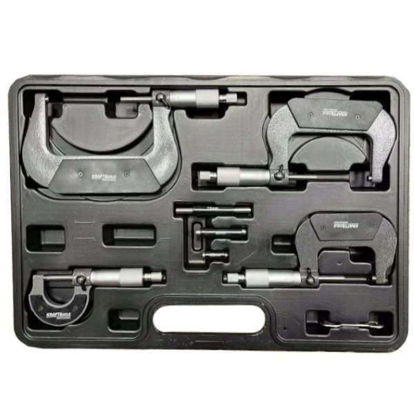 Mikrometry 0-100Mm Zestaw 4 Szt Mikromierz Walizka