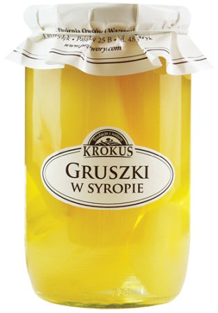 Krokus Gruszki w Syropie Gruszka 720g - Krokus smaknatury-KROGRUSZKIWSY