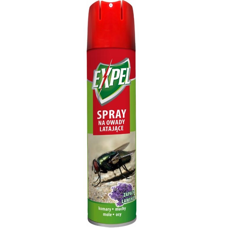 Spray na owady latające Expel 300ml. Środek na muchy, komary, mole, osy.