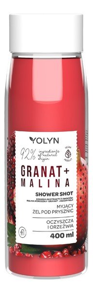 Yolyn myjący żel pod prysznic granat + malina 400 ml