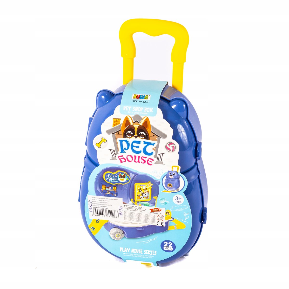 Domek Piesek W Plecaku Figurka Zwierzaka