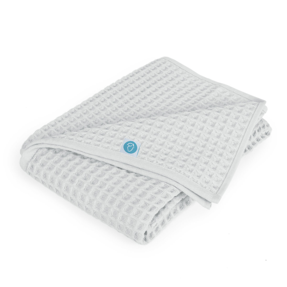 Kocyk dziecięcy Waffle Line Light grey 90x90 Ceba Baby