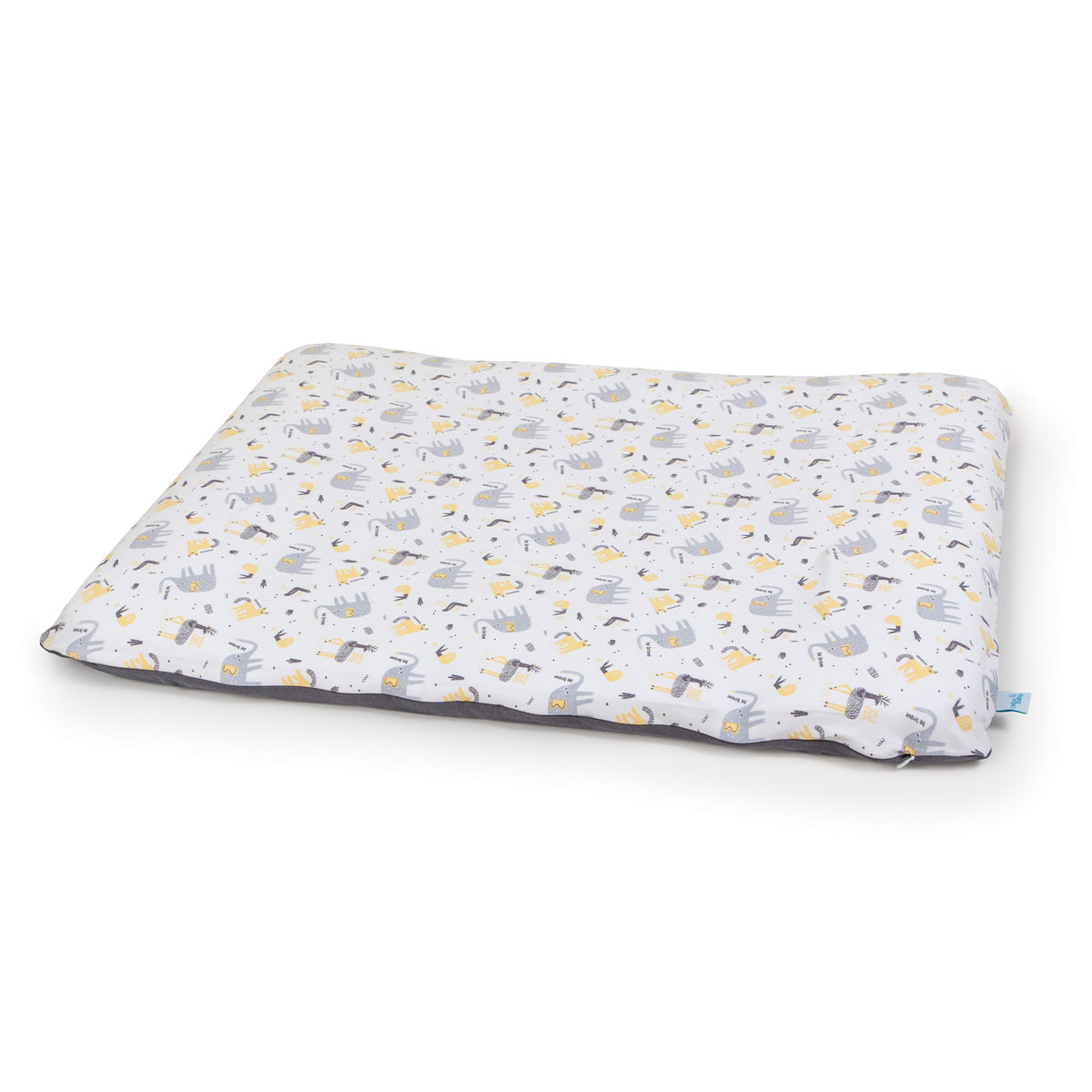 Pokrowiec na przewijak miękki (85x72) 2 szt. Dark grey, Elephant + Light grey, Elephant