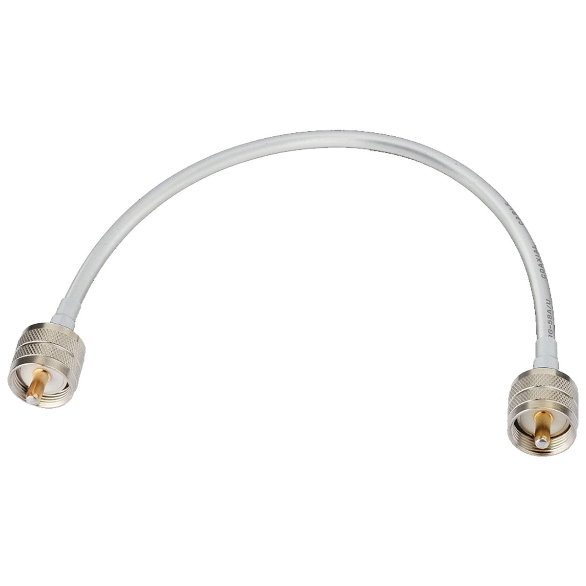 Przedłużka jumper wtyk UHF/ wtyk UHF 0,3m biały