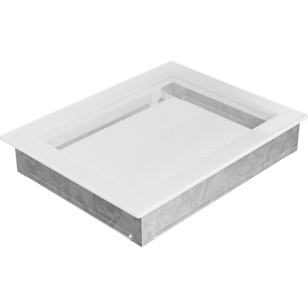 Kratki.pl KRATKA KOMINKOWA PROSTOKĄTNA BIAŁA 220X300 MM 22/30B