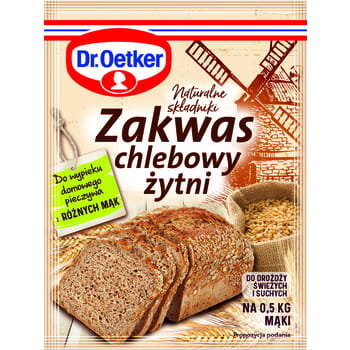 Dr Oetker ZAKWAS CHLEBOWY ŻYTNI 15G Zakupy dla domu i biura! 74897760