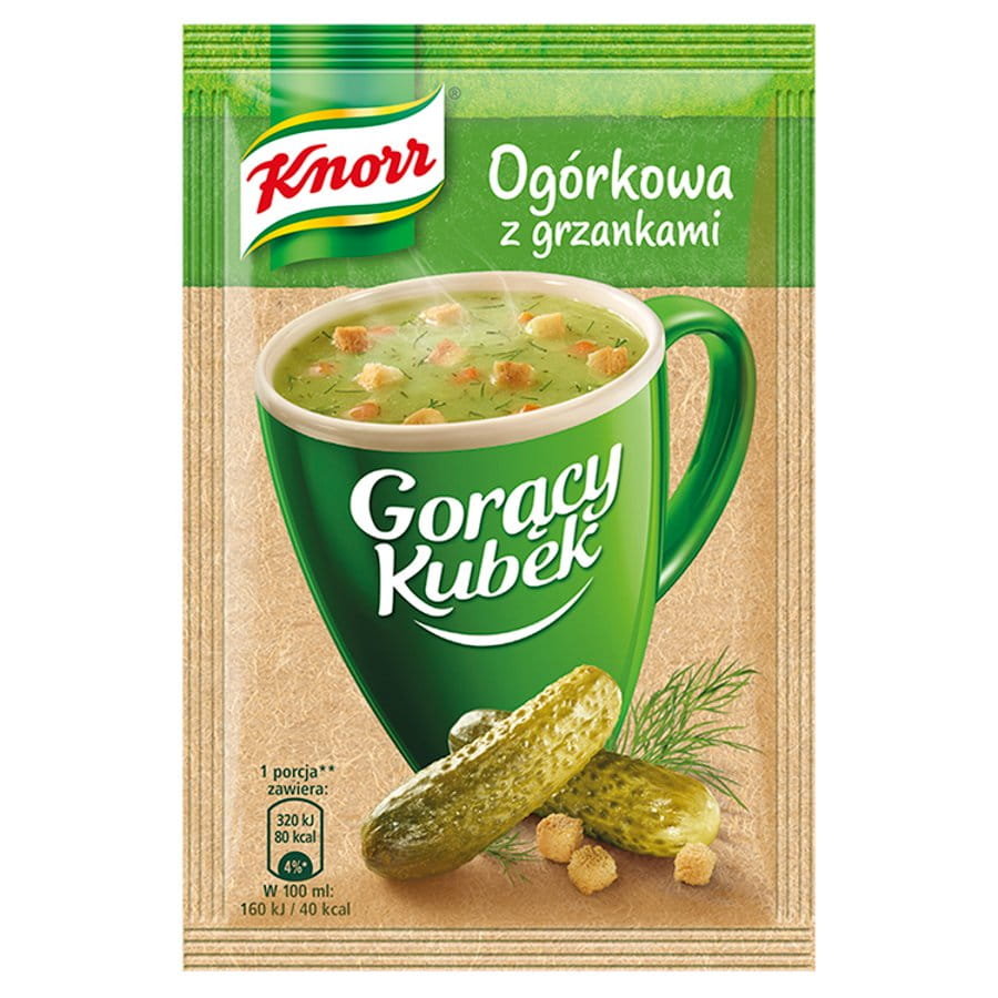 Knorr Gorący Kubek Ogórkowa z grzankami 13 g