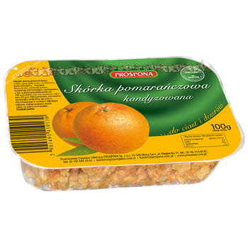 Prospona SKÓRKA POMARAŃCZOWA KANDYZOWANA 100G 63393086