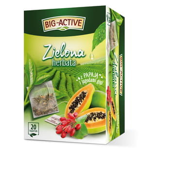 Big-Active - Herbata zielona z papają i jagodami goji (20tb x 1,7g)