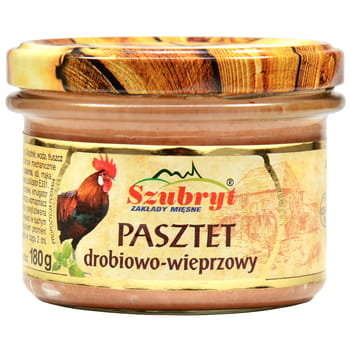 Pasztet drobiowo-wieprzowy 180 g Szubryt