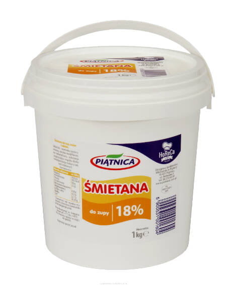 Śmietana 18%Piątnica 1kg horeca