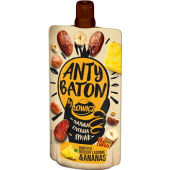 Łowicz Anty Baton Mus daktyle, orzechy laskowe, ananas 120 g