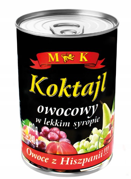 MK Koktajl owocowy w lekkim syropie 410 g