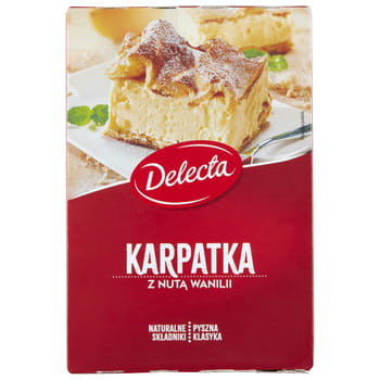 Delecta Karpatka z nutą waniliową mieszanka do domowego wypieku ciasta 375 g