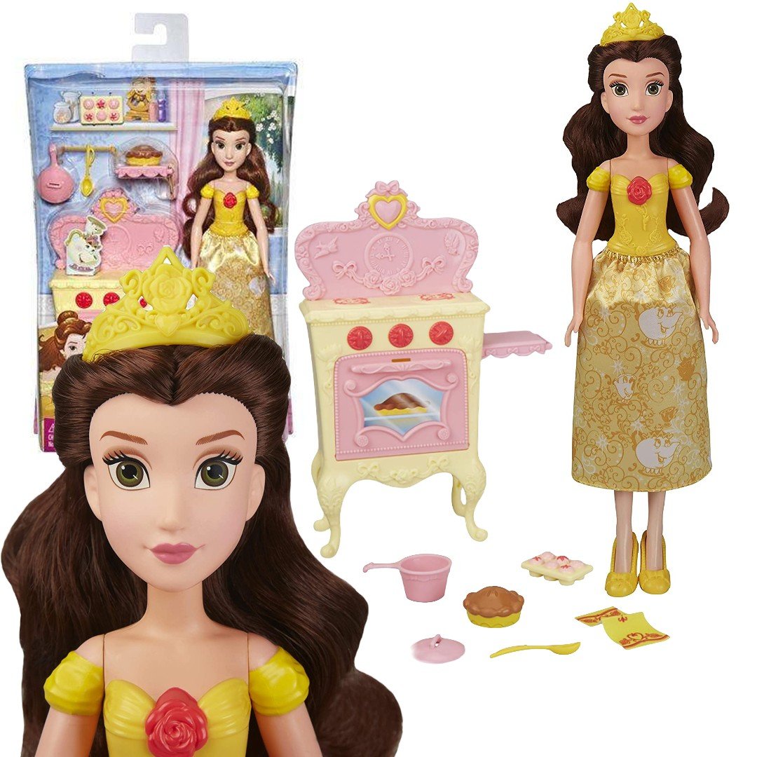 Hasbro Disney Księżniczki Lalka Bella z kuchnią E3154