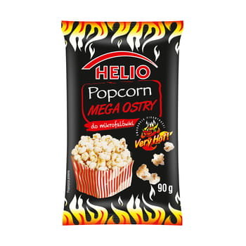 Helio POPCORN DO MIKROFALÓWKI MEGA OSTRY 90 G HELIO Zakupy dla domu i biura! 75124701