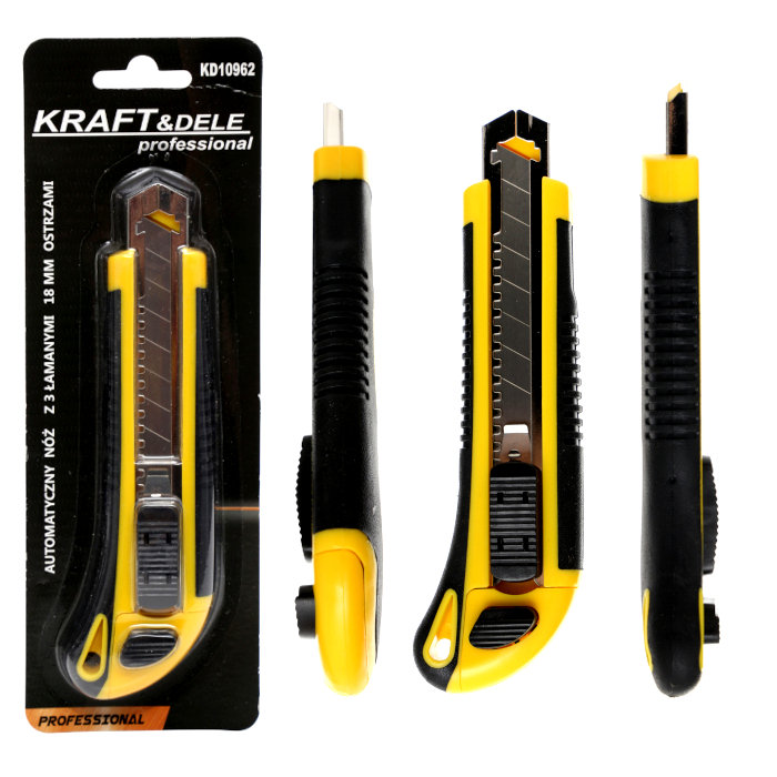 Nóż z łamanymi ostrzami 18mm KD10962