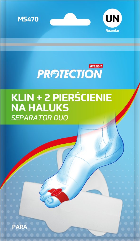 Kliny na haluksy - separator z dwoma pierścieniami stabilizującymi (separator duo)