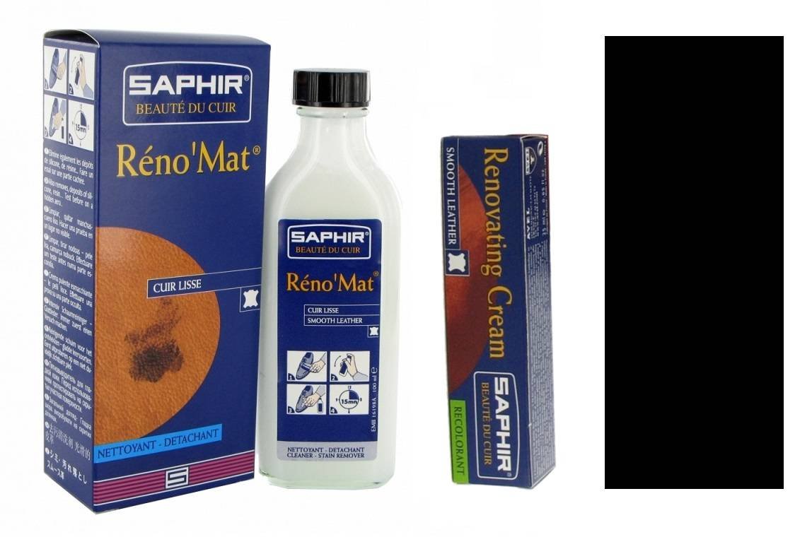 Zestaw do renowacji kierownicy renovating cream  + renomat saphir czarny