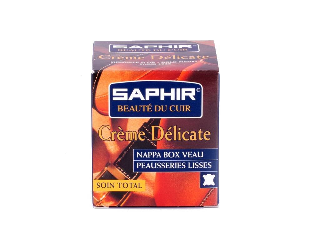 SAPHIR Creme Delicate Krem do skór delikatnych + bawełniana szmatka 50 ml
