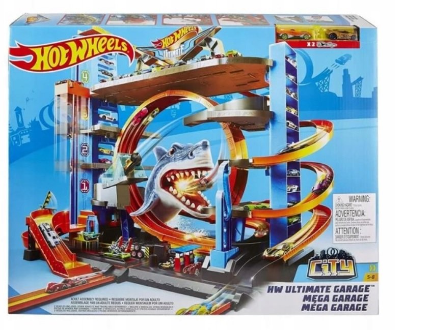  HotWheels Ultimate garage with shark attack