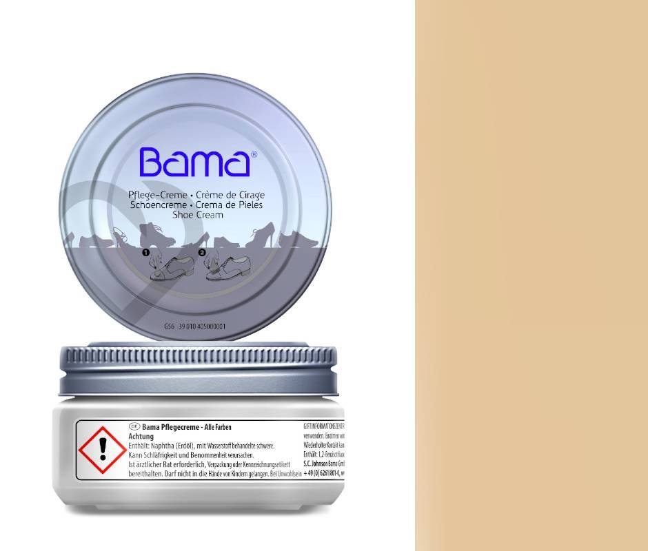 Pasta do butów krem bama 50 ml 070 beżowy